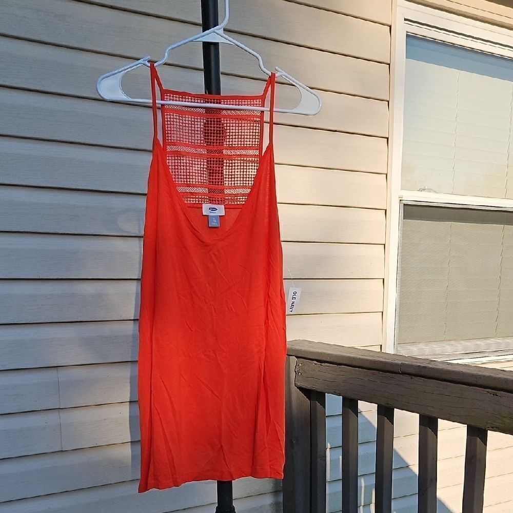 Old Navy Relaxed Lace-Back Tank Top XL NWT